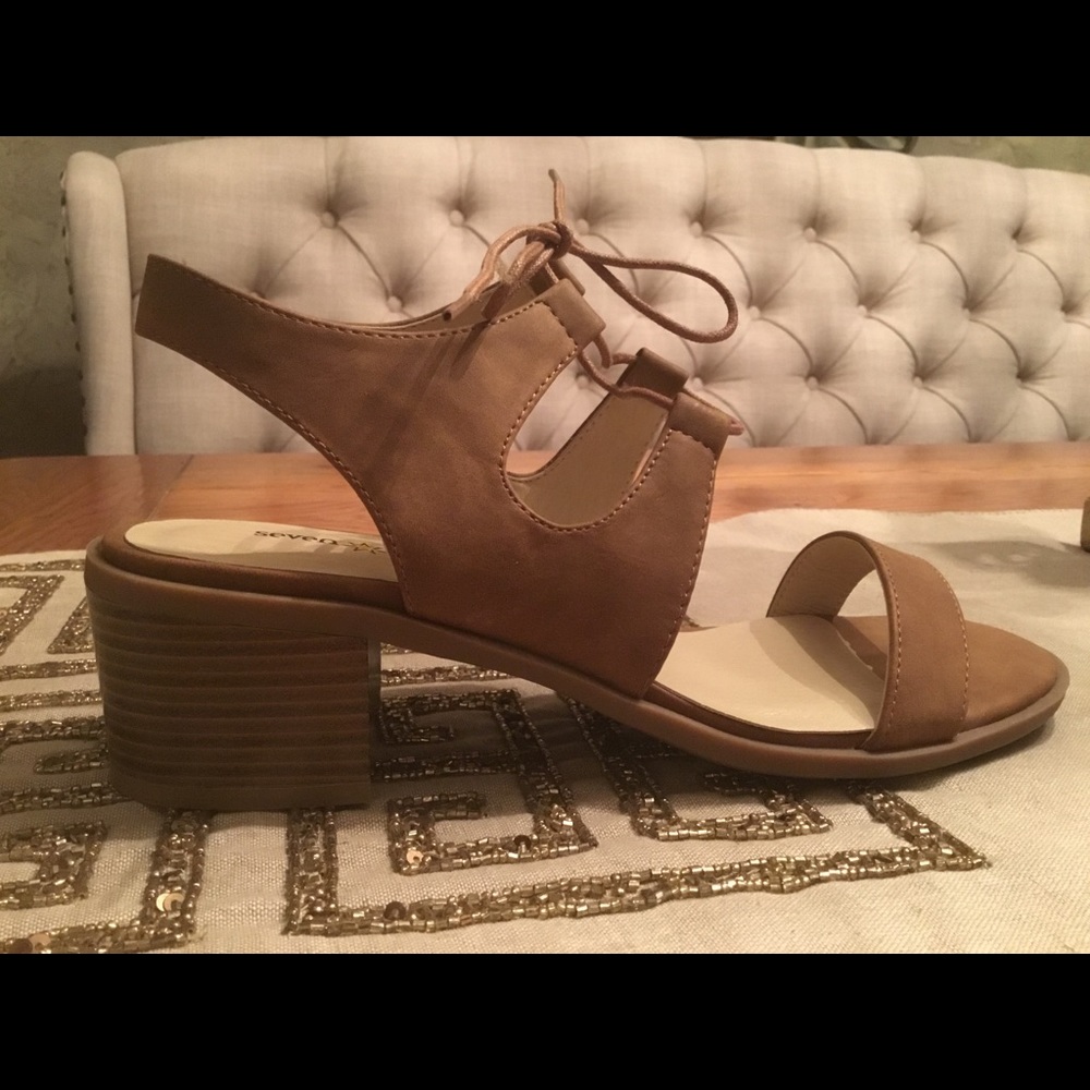 New Seven Dials “Alethea” block heel sandal